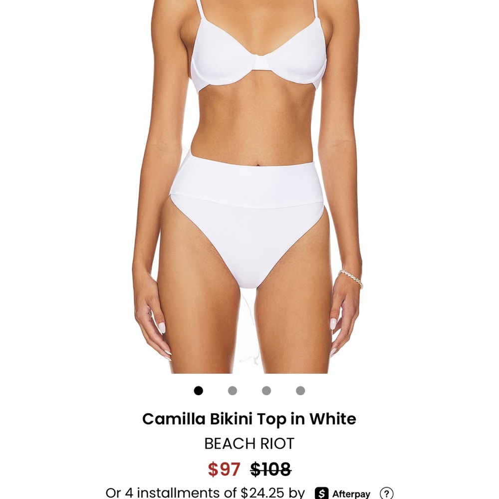 Beach Riot Camilla White Bikini